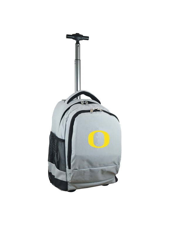 Gray Oregon Ducks 19'' Premium Wheeled Backpack