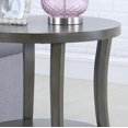 thumbnail image 1 of Gray Oval Shelf End Table with Wide Display Space - Perth, 1 of 7