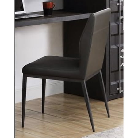 Gray PU Leather Upholstered - 220lbs Weight Capacity - Home Workstations / Support Heavyweights