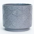 thumbnail image 1 of Gray Patterned 1 Planter, 1 of 1