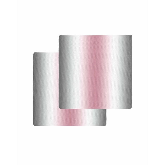 Gray Pink Kitchen Dish Towels for Drying Dishes Set of 2, Modern Gradient Geometric Waffle Weave Microfiber Terry Hand Tea Bathroom Towels Quick Dry & Absorbent Towel 12x12