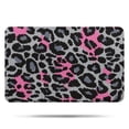 thumbnail image 1 of Gray and Pink Of Leopard Print Bathroom Rugs Mat,Non Slip Microfiber Bathroom Rug,Rubber Backing,Soft Bathroom Mats for Bathroom Floor,Tub and Shower,17x27in(43x68cm), 1 of 5