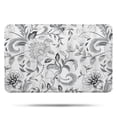 thumbnail image 1 of Gray Pioneer Flower Pattern Bathroom Rugs Mat,Non Slip Microfiber Bathroom Rug,Rubber Backing,Soft Bathroom Mats for Bathroom Floor,Tub and Shower,17x27in(43x68cm), 1 of 5