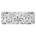 thumbnail image 1 of Gray Pioneer Flower Pattern Kitchen Rug Mat,Kitchen Runner Rugs Non Skid Washable,Decorative Kitchen Floor Mats for Kitchen,Sink,Laundry,17"x47.2", 1 of 7