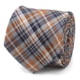 thumbnail image 1 of Gray Plaid Men's Tie, 1 of 5