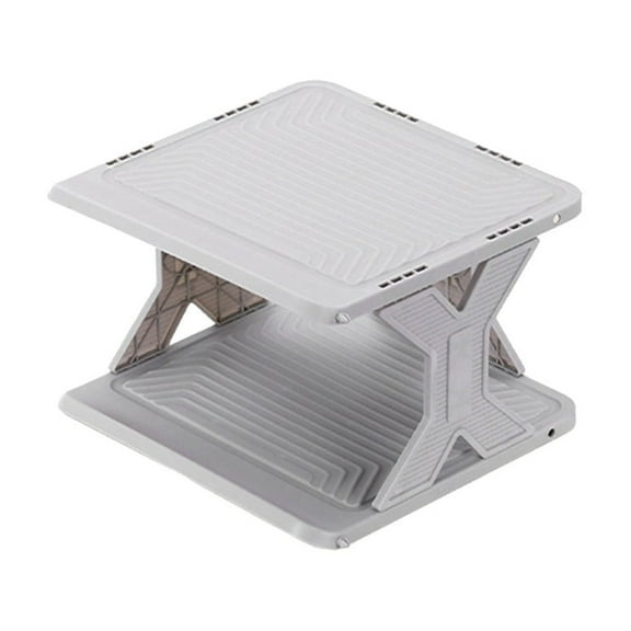 Gray Plastic Shoe Rack | Multi-Layer Small Storage Cabinet | 27x26x16.5cm Easy Install Removable Washable Organizer for Entryway, Bathroom, Bedroom