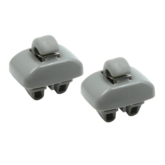 Gray Plastic Sun Visor Hook Clip Bracket Hanger for Audi A6 C5 1999-2005 2pcs