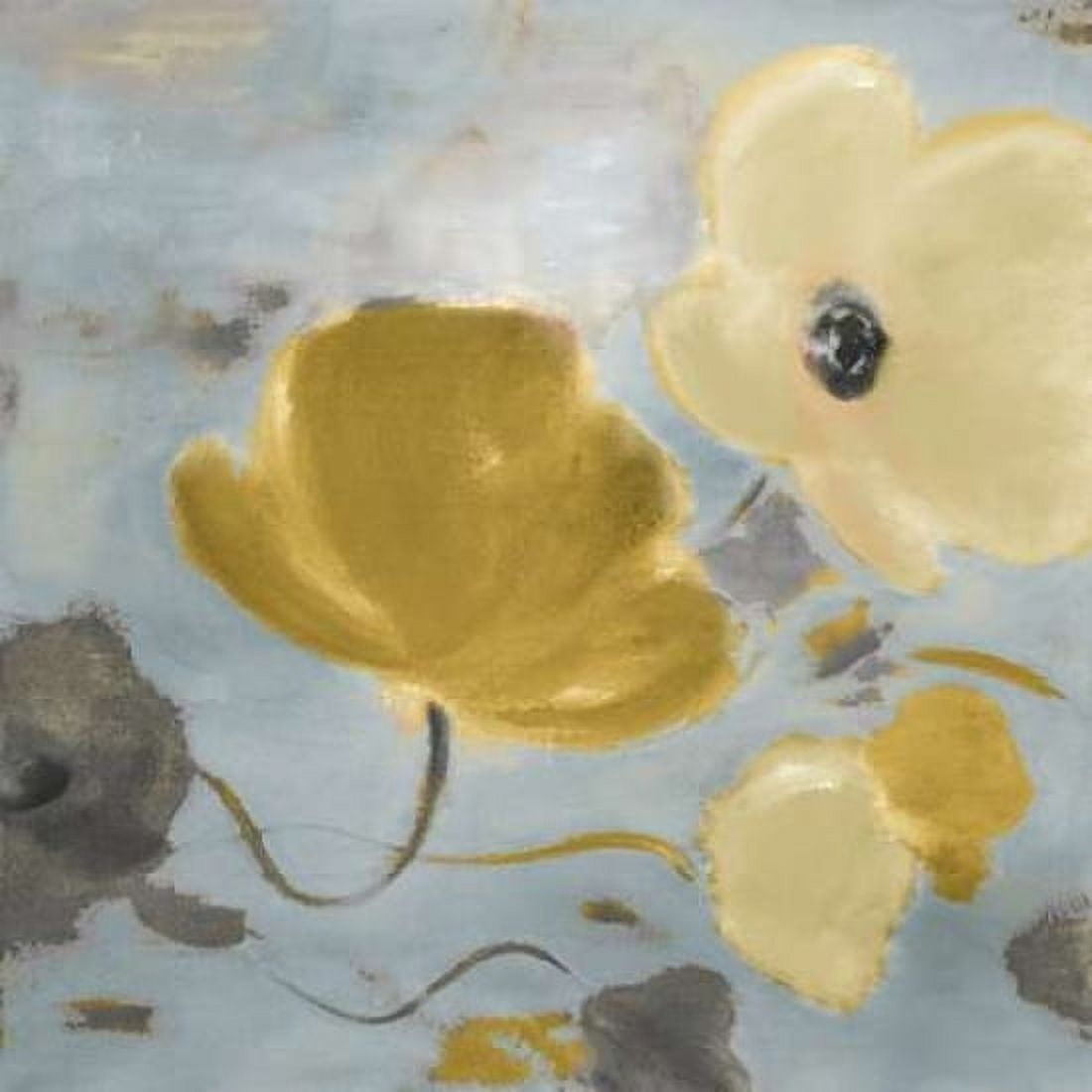 Gray Poppies in Bloom I Canvas Art - Lanie Loreth (24 x 24)