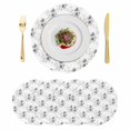 thumbnail image 1 of Gray Poppy Flowers Round 13 Inch Placemats Set of 4, Spring Eucalyptus Leaves Rustic HeatResistant Non Slip Place Mats for Dining Table, Wipeable Braided Kitchen Table Mats for Housewarming, 1 of 9