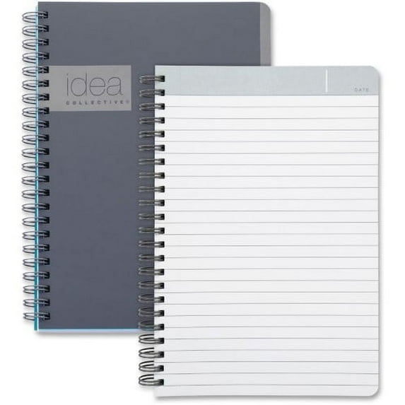 Gray Professional Double Wire-O Ruled Notebook (80 Sheets)