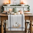 thumbnail image 1 of Gray Pumpkin Table Runner, Autumn Thanksgiving Kitchen Dining Table Decoration for Home Party Decor 13x70 Inches, 1 of 9