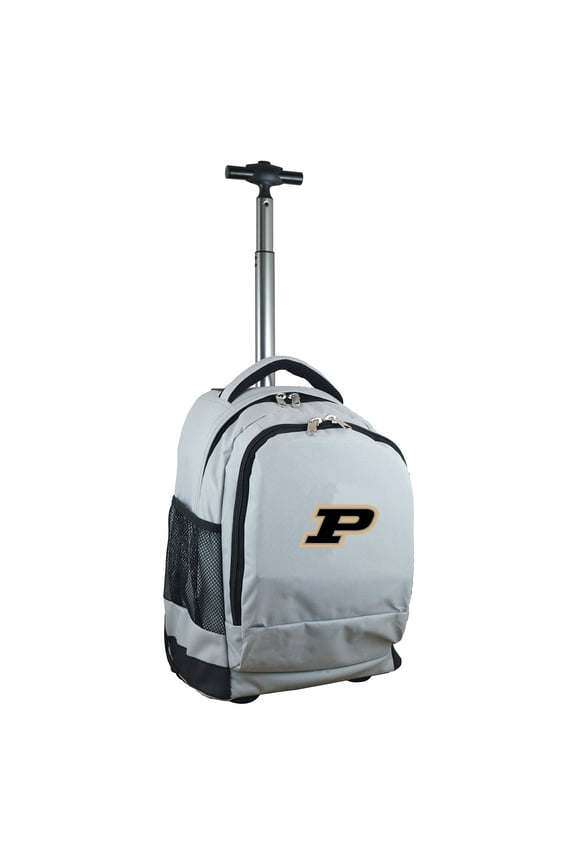 Gray Purdue Boilermakers 19'' Premium Wheeled Backpack