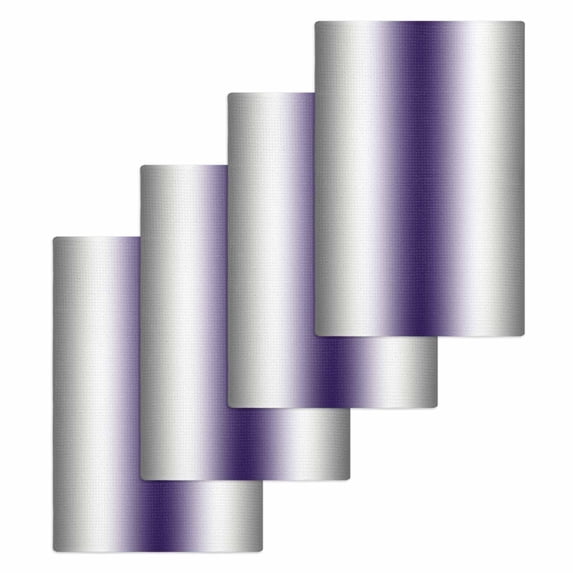 Gray Purple Kitchen Dish Towels for Drying Dishes Set of 4, Modern Gradient Geometric Waffle Weave Microfiber Hand Tea Bathroom Towels Quick Dry & Absorbent Towel 15.7x23.6