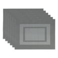 thumbnail image 1 of Gray Pvc Doubleframe Placemat (Set of 6), 1 of 2