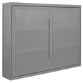 thumbnail image 1 of Gray Queen Murphy Bed, Suitable for Multi - function Rooms / Flexible Slats for Body Support, 1 of 2