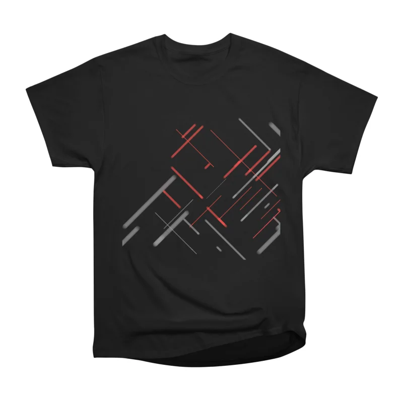 Gray Red pattern Scandiian minimal T-Shirt Tee Gift For Him Merch For ...