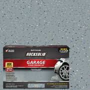 Gray, RockSolid High Gloss Polycuramine 2.5 Car Garage Floor Coating Kit-293513, 180 oz