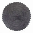 thumbnail image 1 of Gray Round Crochet Bath Mat, 1 of 1