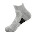 thumbnail image 1 of Gray Running Socks Solid Color Thickening & Running Socks Maximum Cushion Mens, 1 of 4