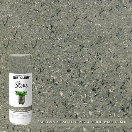 Gray, Rust-Oleum Stone Textured Spray Paint, 12 oz