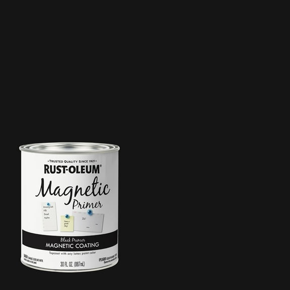 2 Pack, Black, Rust-Oleum Specialty Magnetic Primer- Quart