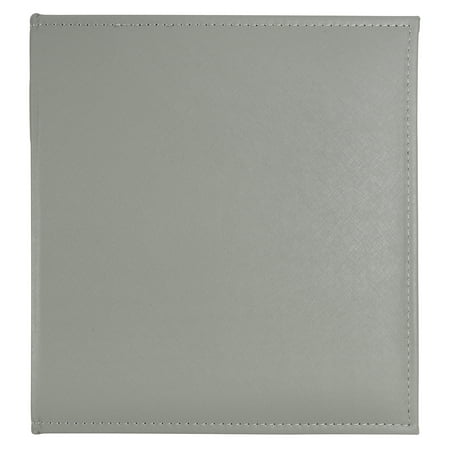 Gray Saffiano D-Ring Scrapbook Album by Recollections