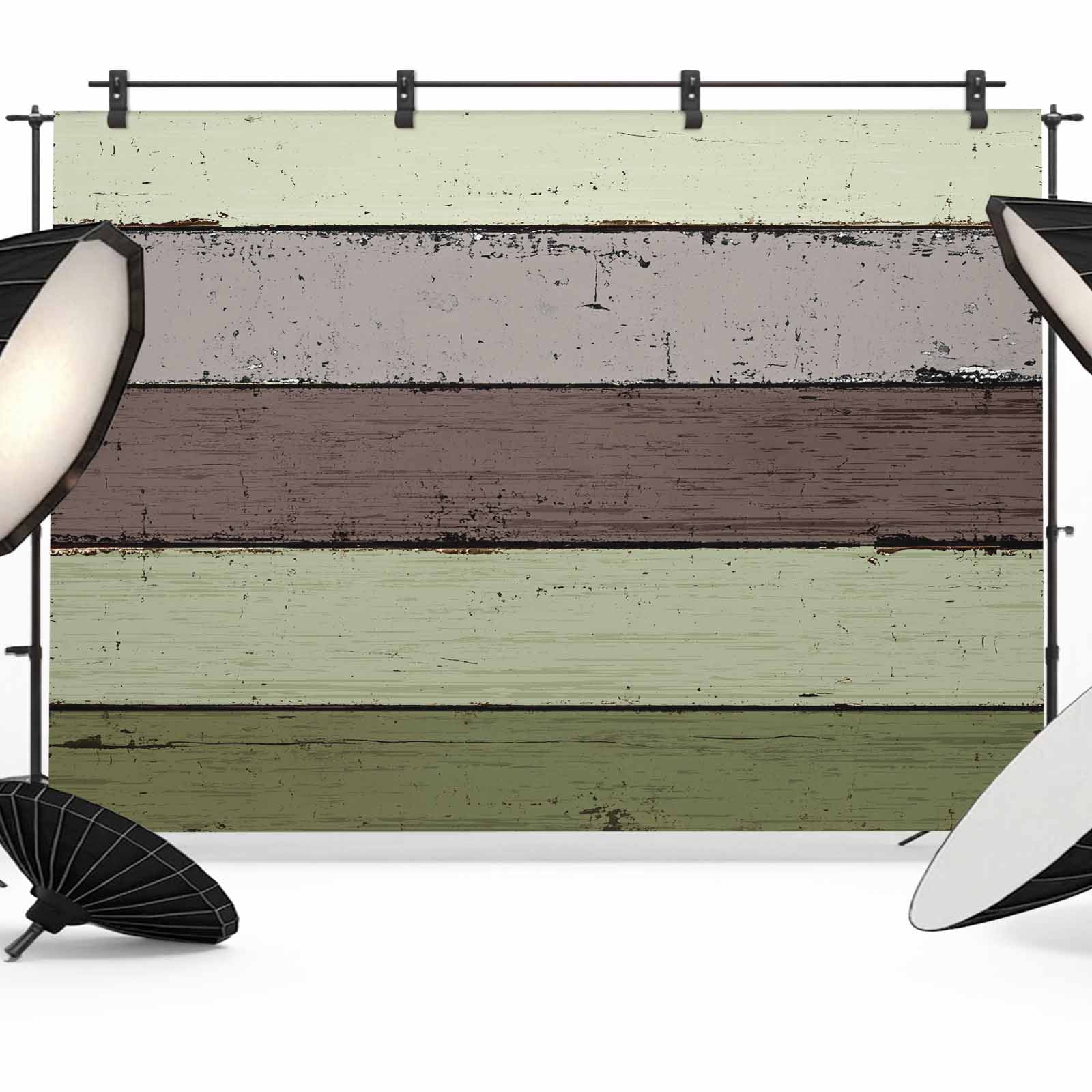Gray Sage Green Wood Grain Photography Backdrop 12x8FT, Countryside ...