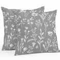 thumbnail image 1 of Gray Sage Leaves Outdoor Pillow Covers Pack of 2 Boho Floral Leaf Waterproof Throw Pillow Covers Decorative Cushion Cases for Patio Garden Tent Balcony Couch 26x26 inch, 1 of 8
