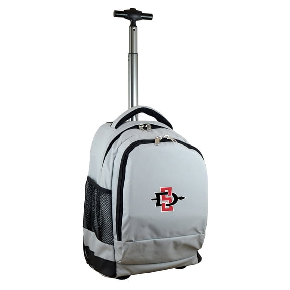 Gray San Diego State Aztecs 19'' Premium Wheeled Backpack