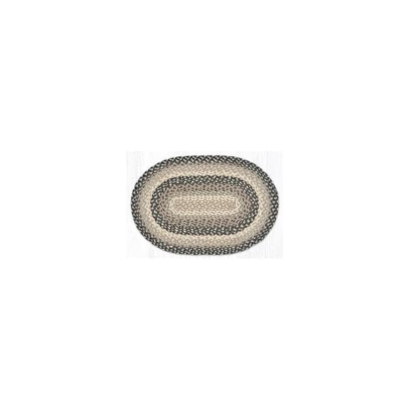 Gray Sand & Ivory Oval Braided Rug - 2 x 8 ft - Durable & Stylish Design
