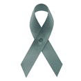 thumbnail image 1 of Gray Satin Awareness Ribbons - Bag of 250 Lapel Ribbons w/ Safety Pins, 1 of 1
