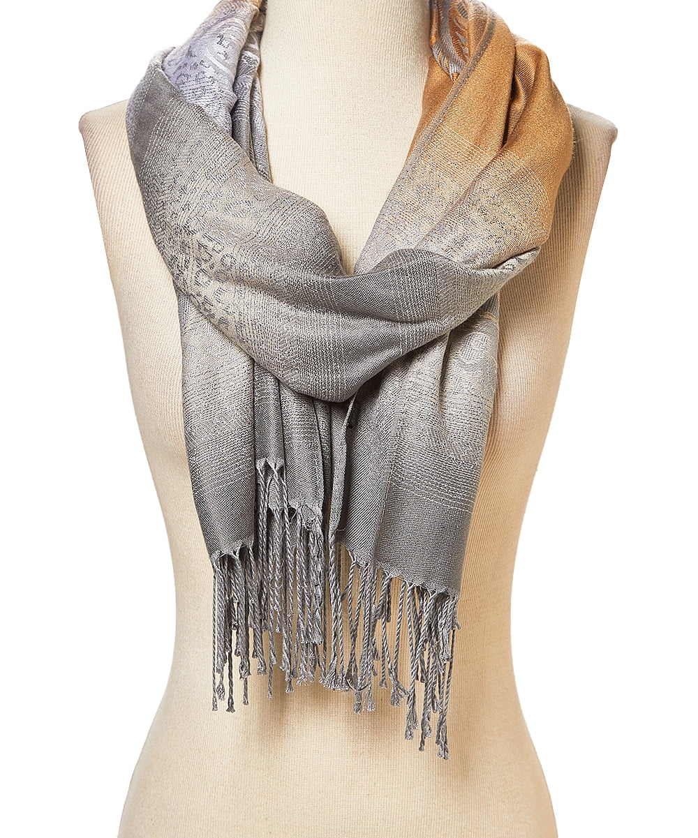 Gray Scarfs for Women Pashmina Cashmere Womens Scarfs for Winter