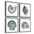 thumbnail image 1 of Gray Sea Shells Quadriptych, 1 of 6