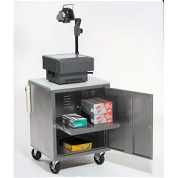 Gray Security Audio Visual Cart - 500 lbs