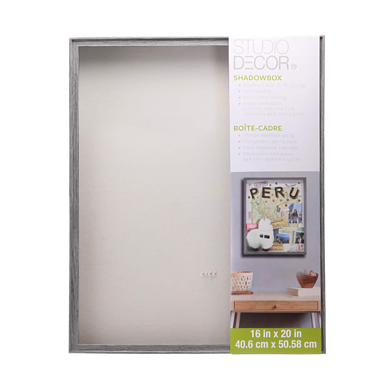 Studio Decor Gray Shadow Box