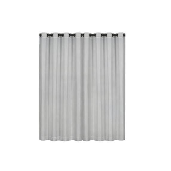 Gray Sheer Voile Curtains for Living Room and Bedroom - Long Transparent Gauze Drapes with Double Rod Pocket, Ideal for Windows and Glass Doors