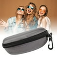 thumbnail image 1 of Gray Shockproof Oxford Cloth Eyeglasses Case with Soft Lining, Glasses Holder Spectacle Pouch for Home Officetravel Handbag, 1 of 4