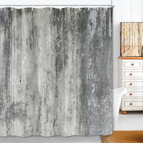 Gray Shower Curtains for Bathroom,Abstract Shower Curtains Decor,Vintage Fabric Shower Curtain47X64in