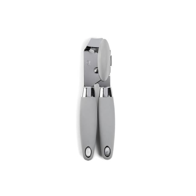 Gray Silicone & Stainless Steel Manual Can Opener