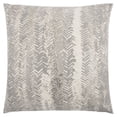 thumbnail image 1 of Gray Silver Metallic Tonal Print Throw Pillow, 1 of 6