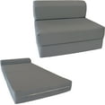 Gray Sleeper Chair Folding Foam Bed, Studio Guest Beds, Sofa, High