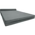 thumbnail image 1 of Gray Sleeper Chair Folding Foam Beds, Portable Studio Sofa Guest Bed, 6 x 48 x 72, 1 of 6
