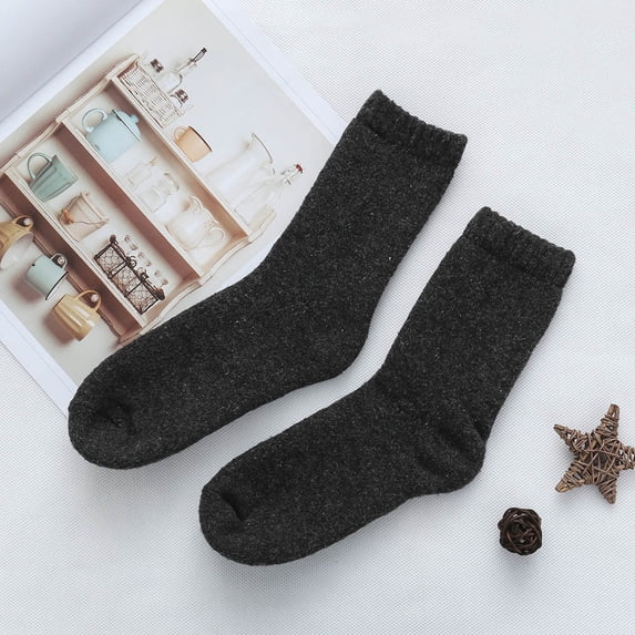 Gray Socks 1 Pair Mens Super Warm Heavy Thermal Merino Wool Winter Socks