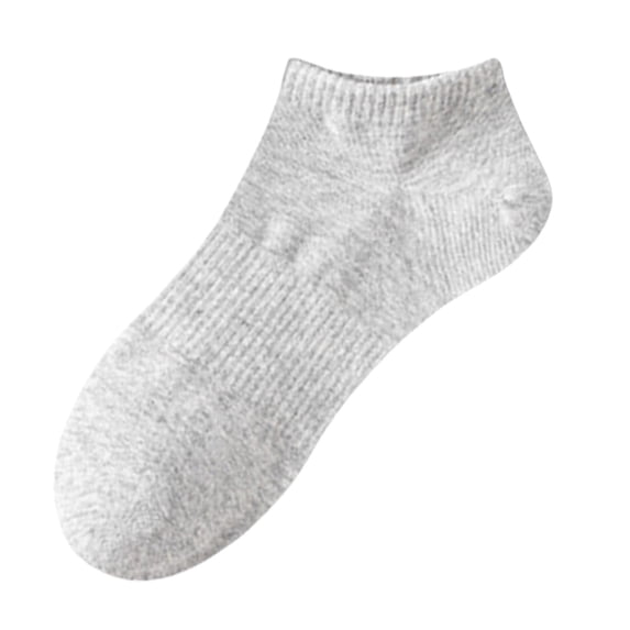 Gray Socks 1 Pairs Unisex No Show Socks Cut Ankle Footies for Sneakers Absorbing Boat Socks