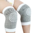 thumbnail image 1 of Gray Socks Baby Crawling Anti-Slip Knee Compression Sleeve Unisex Kneecap Coverage, 1 of 2