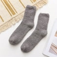 thumbnail image 1 of Gray Socks Mens Wool Socks Thermal Hiking Winter Boot Warm Thick Cozy Crew Comfy Work Socks for Men, 1 of 6