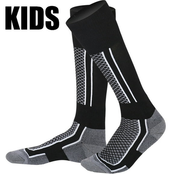 Gray Socks Socks Women/Men/Kids Winter Ski Snow Sports Socks Thermal Long Ski Snow Walking