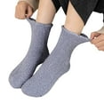 thumbnail image 1 of Gray Socks Warm Soft Winter Comfort Thickened Warm Sleeping Socks for Women, 1 of 4