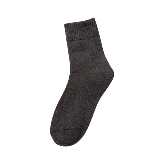 Gray Socks Womens Vintage Winter Soft Warm Thick Cold Knit Wool Crew Socks Multicolor