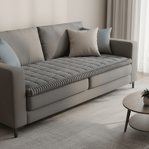 Thick Sofa Cover Non-Slip, 70x150cm One-Piece Sofa Protector, Plush Washable Slipcover with Silicone Bottom for All Seasons